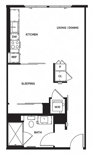 Floor plan Studio S1