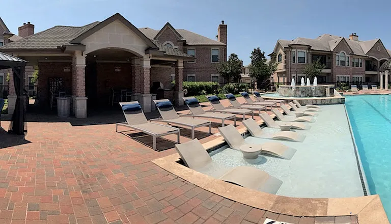 San Brisas Apartments Pool Area with cabana
