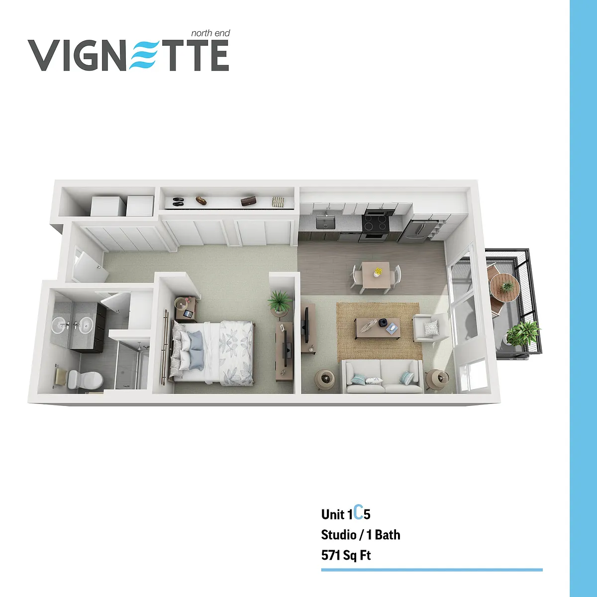 Floor plan 1C5 Convertible