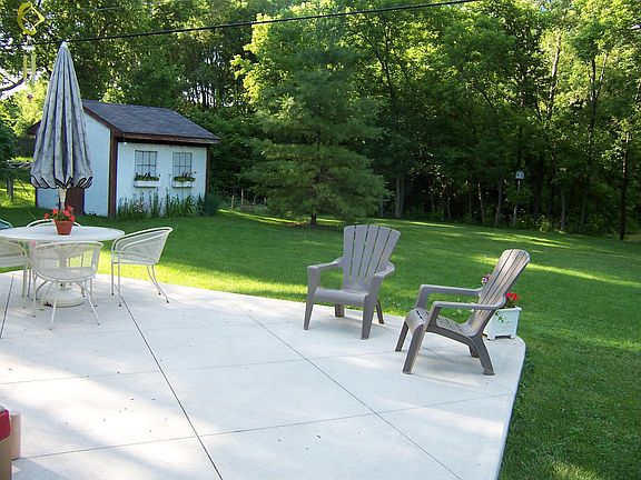 Patio off back of house