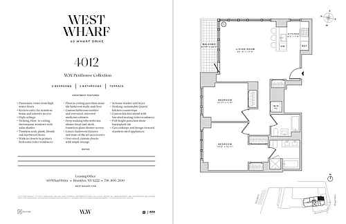 Floor plan 2 Bedroom / 2 Bathroom