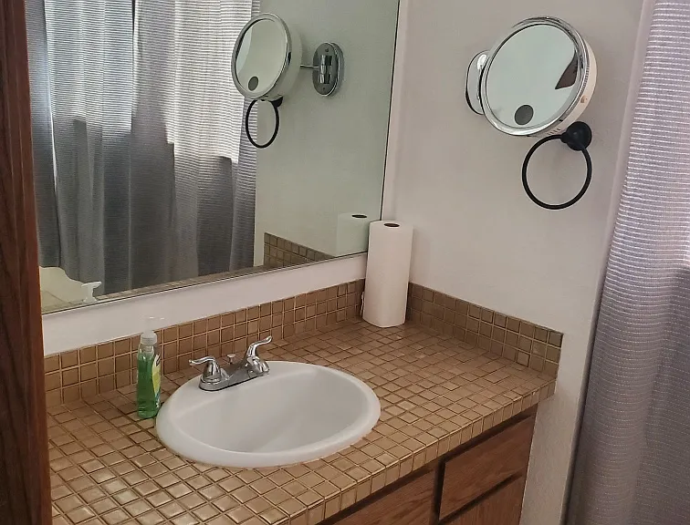 Master bathroom sink