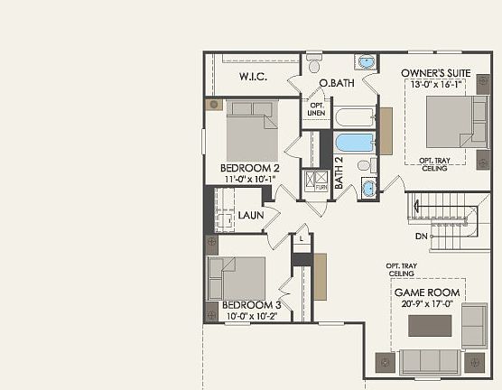 Second Floor 3 br 2.5 ba