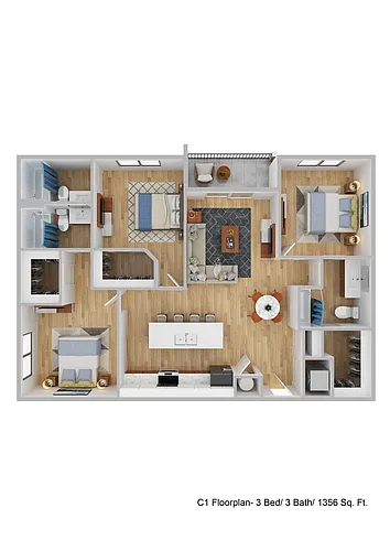Floor plan C1