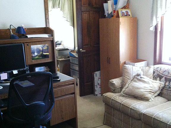 Office area with access to master suite and full bath