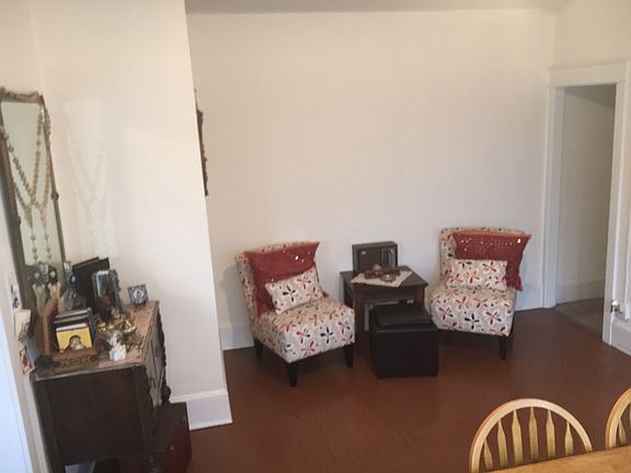 Pictured is part of the dining room.