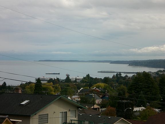 View of harbor and ferry
