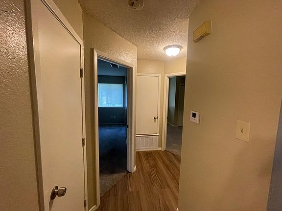 Central hallway, storage closet to the left