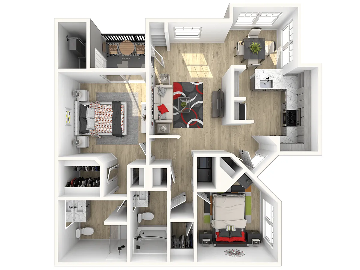 Floor plan 2X2