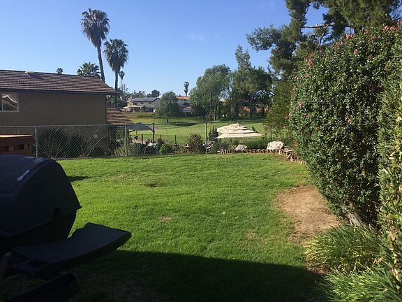 Looking out to golf course