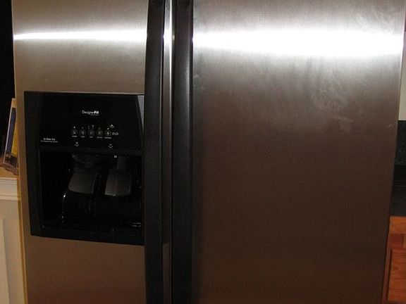 Whirlpool Gold counter-depth stainless fridge