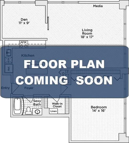 Floor plan 1 Bedroom 1 Bathroom (Junior)