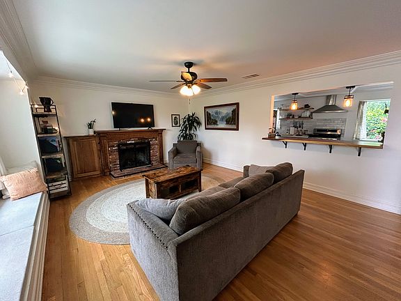 Main floor living room, view from the front door.