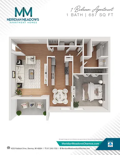 Floor plan 1 Bedroom