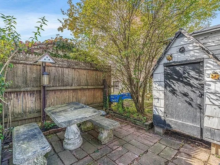 Backyard area