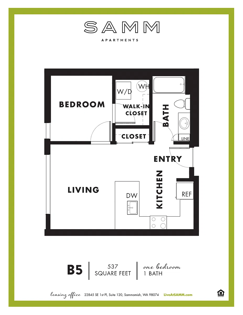 Floor plan 1 Bedroom