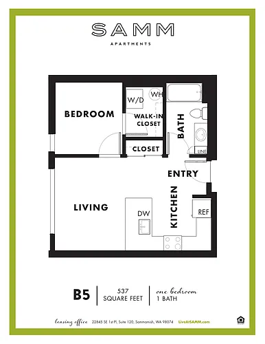 Floor plan 1 Bedroom