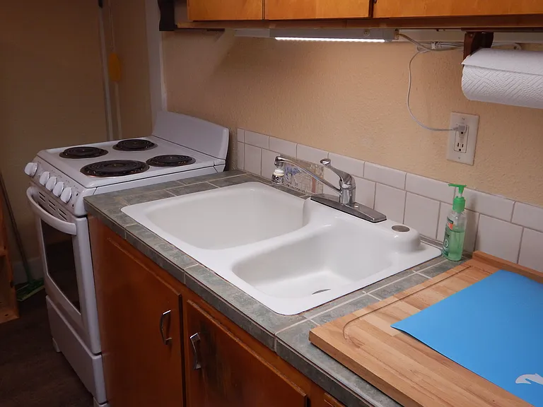 cute cozy galley kitchen