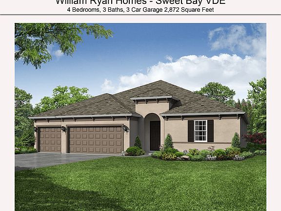 Sweet Bay Cross Creek new construction quick move in Tuscan elevation William Ryan Homes Tampa