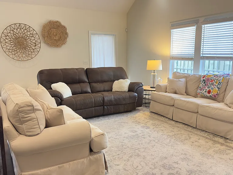 Comfortable living area designed for everyday living and entertaining