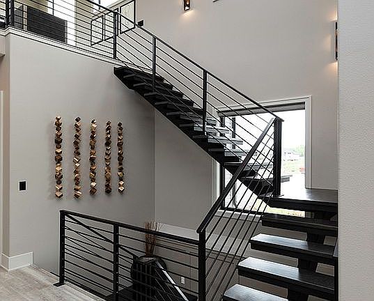 Staircase to upstairs office