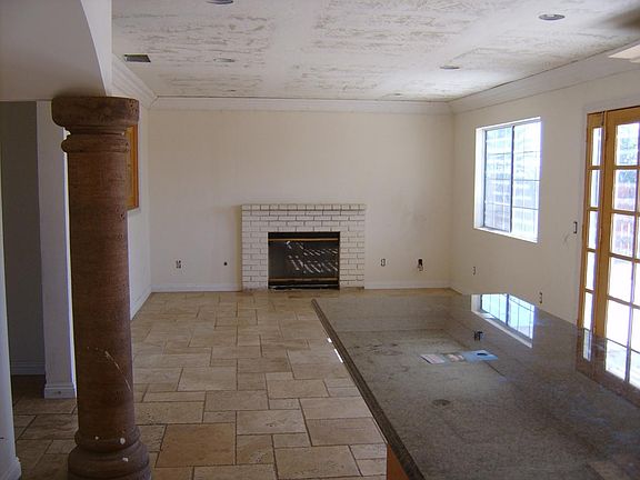 Family room with fireplace