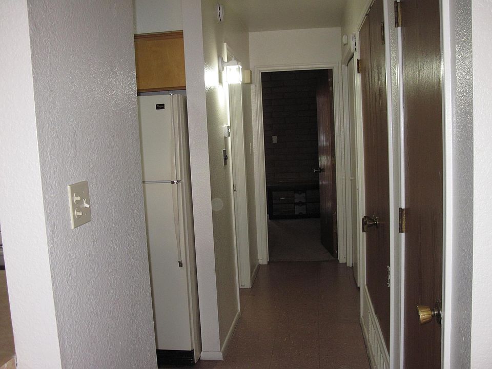 Hallway view with laundry area