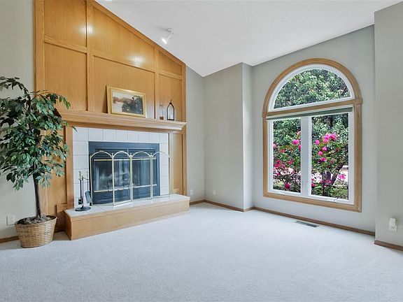 Wood burning, gas starter fireplace