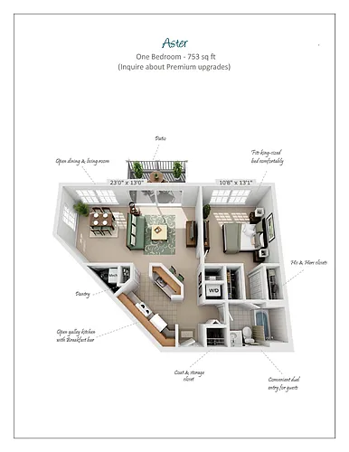Floor plan Aster Premium