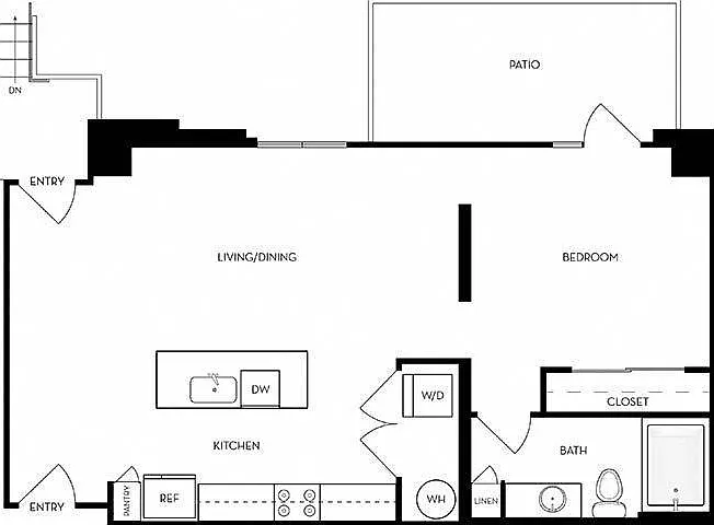 Sidney | Studio/1 Bath | 750-774 SF Sidney | Studio/1 Bath | 750-774 SF
