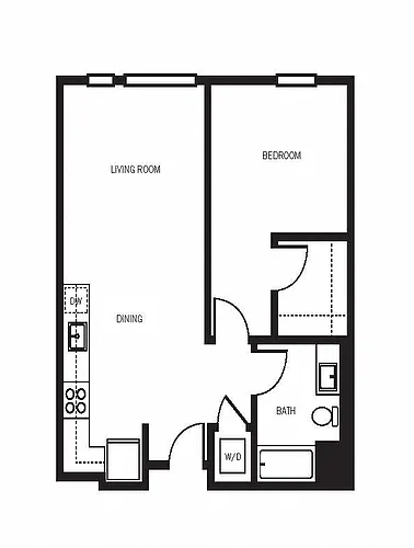 Floor plan 1X1 B3