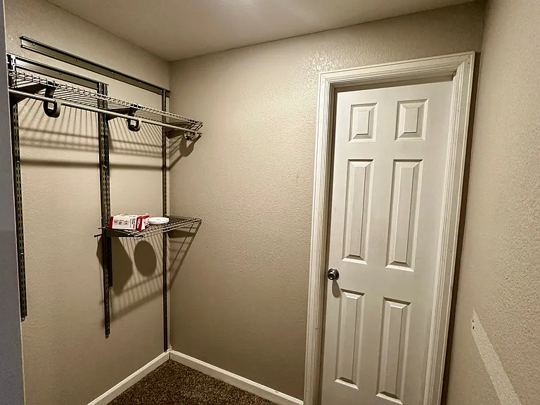 Pass-through closet, downstairs