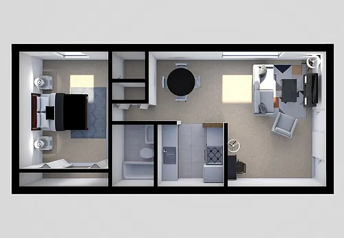 Floor plan 1 Bedroom