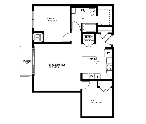 Floor plan Kincaid 1 Den