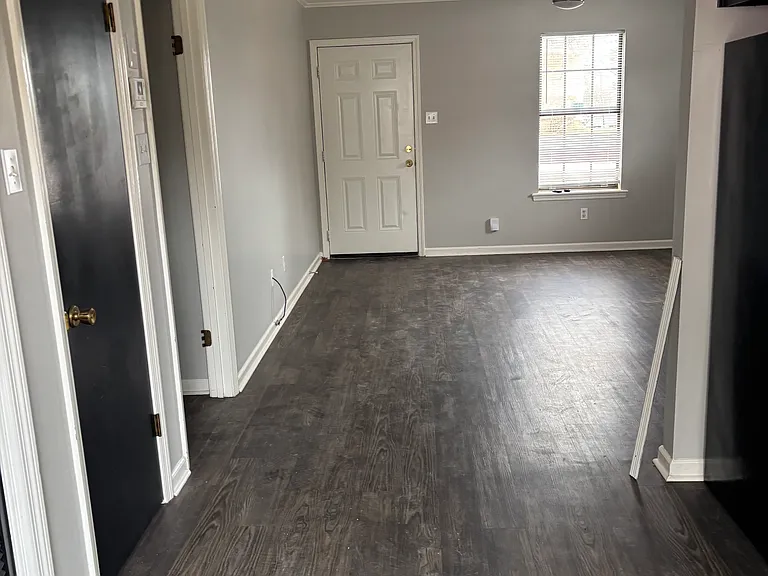 View from kitchen to living area