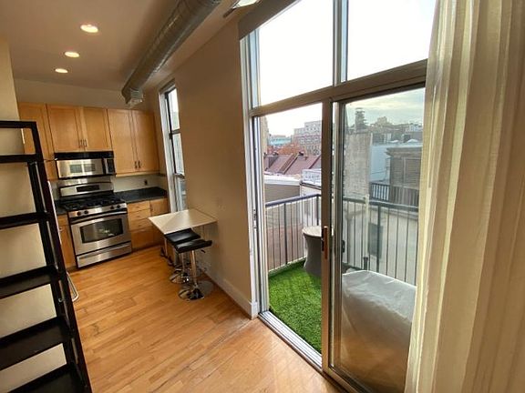 Kitchen and balcony.