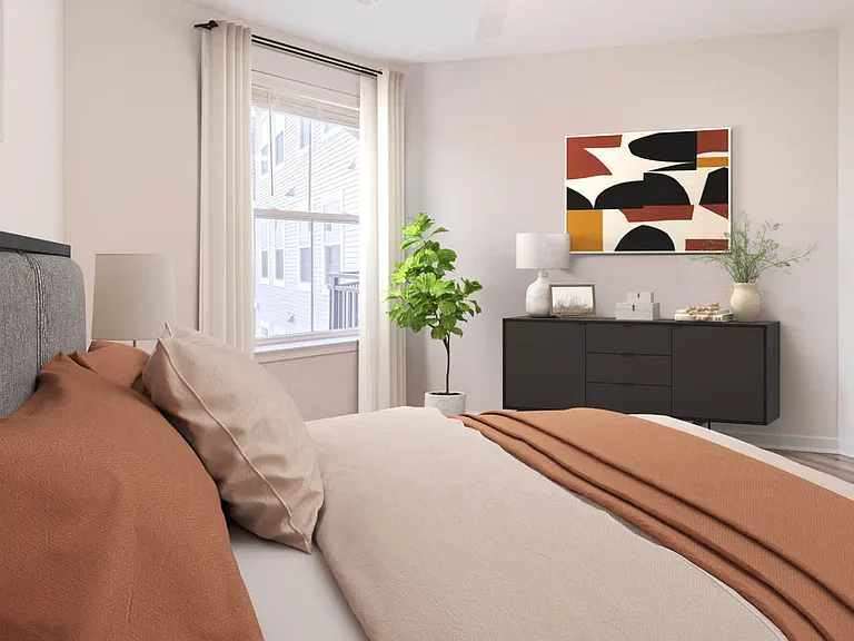 Bedroom with Hard Surface Flooring