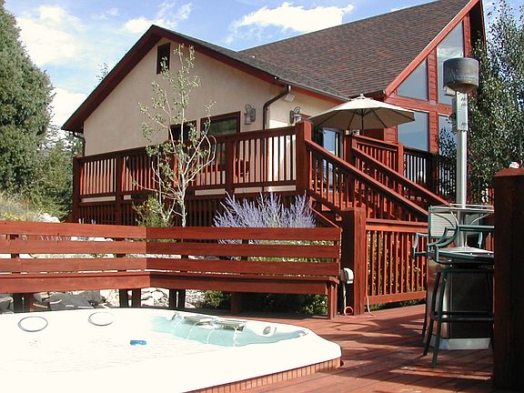 Rear from hot tub