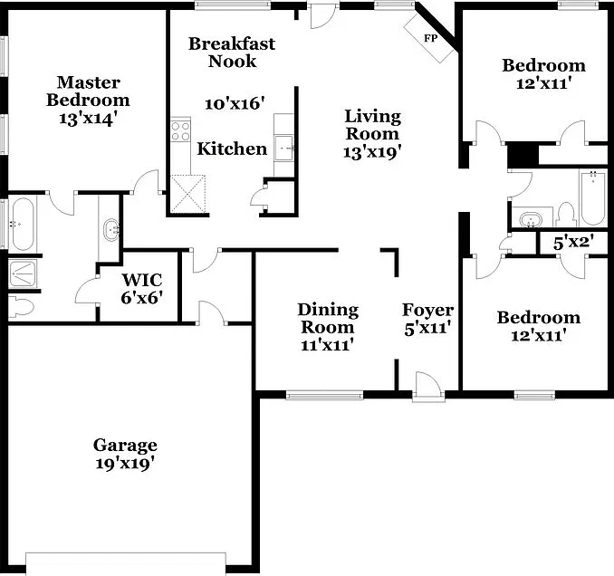 3 bed, 2.0 bath, 1322 sqft, $1,745 — Photo 2