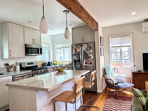 Kitchen has been recently renovated.