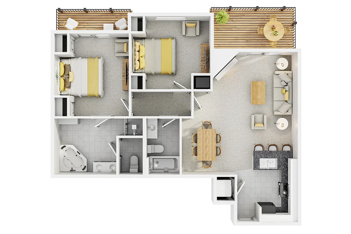 Floor plan 2x2A