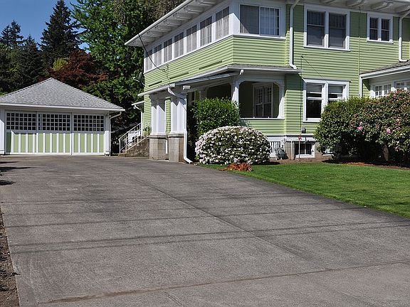 Garage and driveway