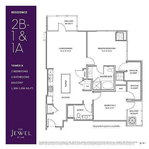 Floor plan 2B-1 1A
