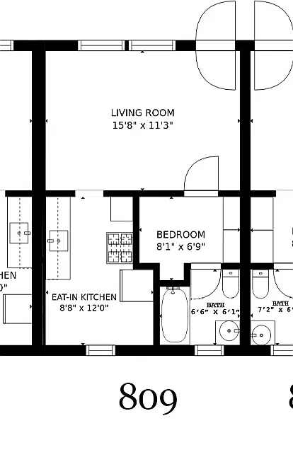 Floor plan 809