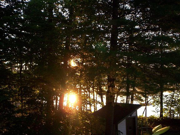 sunrise from the kitchen talbe