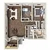 Floor plan 2x2 Dartmouth