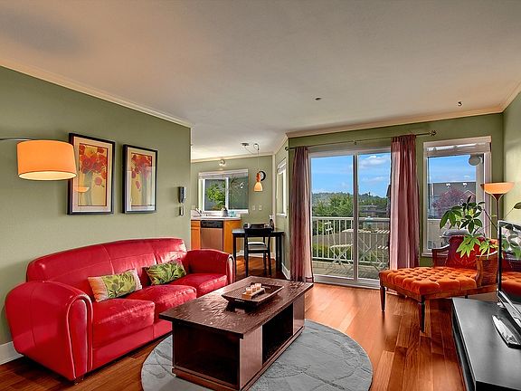 Living room with attached balcony