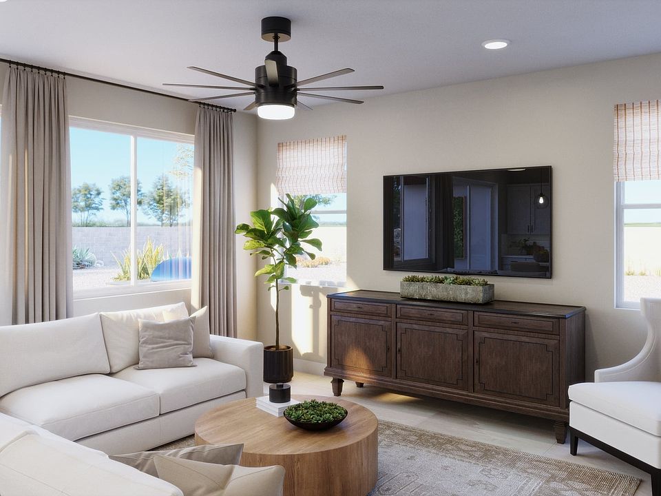 Lyra at Elaris Plan 1 Great Room Interior Rendering