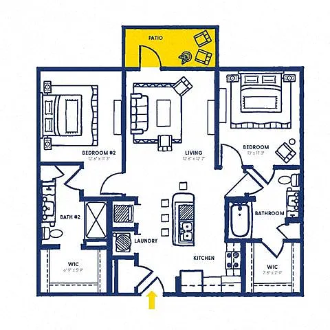 Floor plan 2C