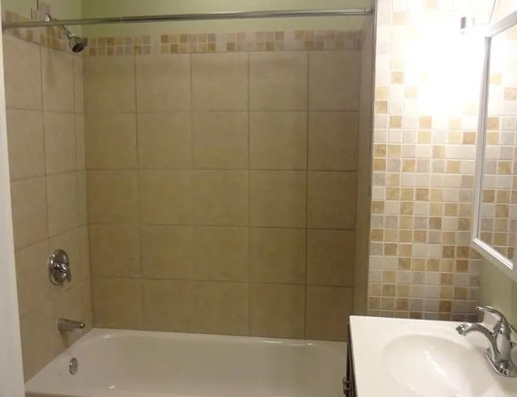 Large tile bathroom
